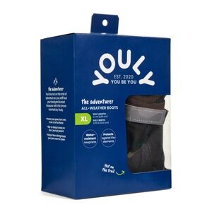 YOULY The Adventurer All Weather Dog Boots Black SZ XL
